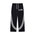 Curved Stripe Straight Sweatpants