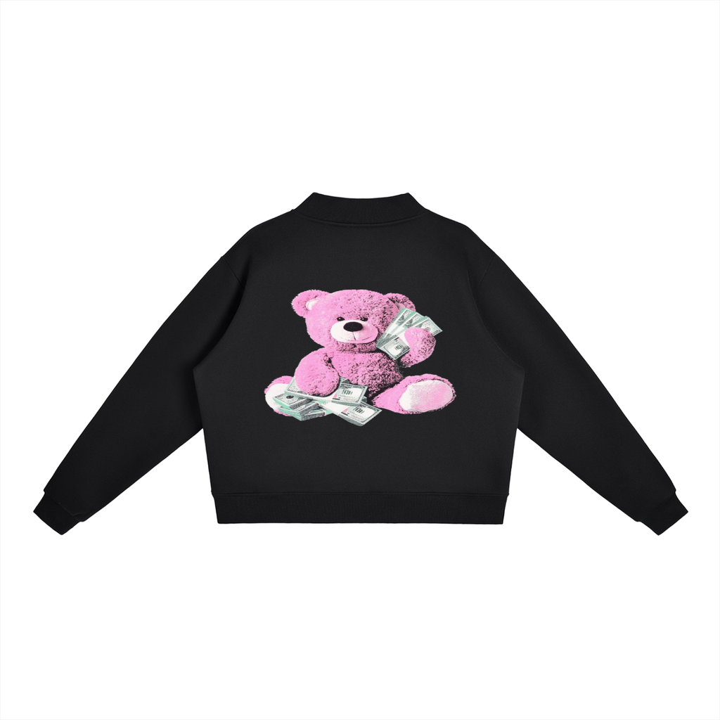 Essential Fleece Mock-Neck Crew Sweatshirt