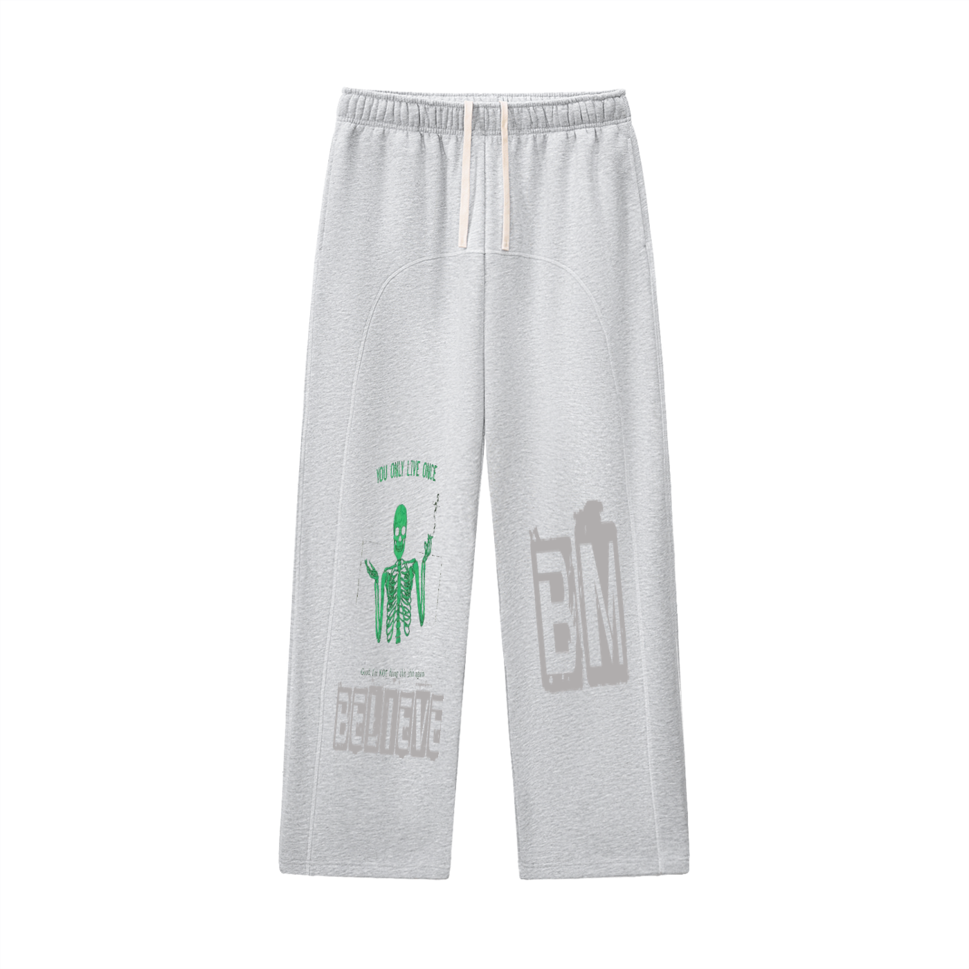 Contrast-Stitched Fleece Sweatpants