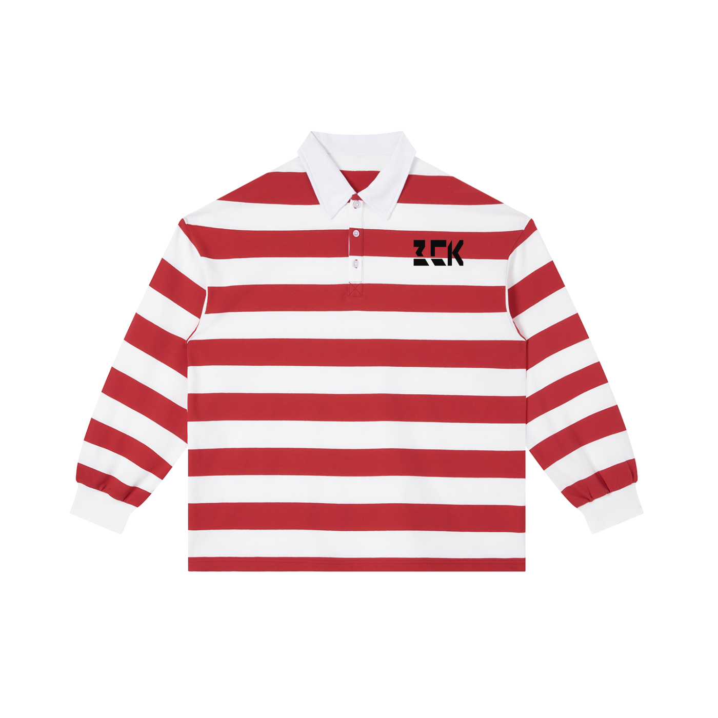 Color Block Stripe Polo Shirt