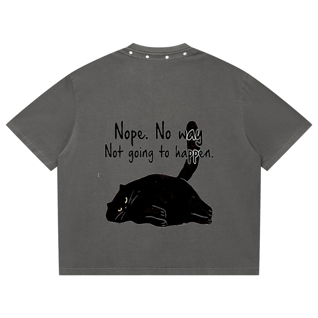 Unisex Washed Boxy Studded T-Shirt