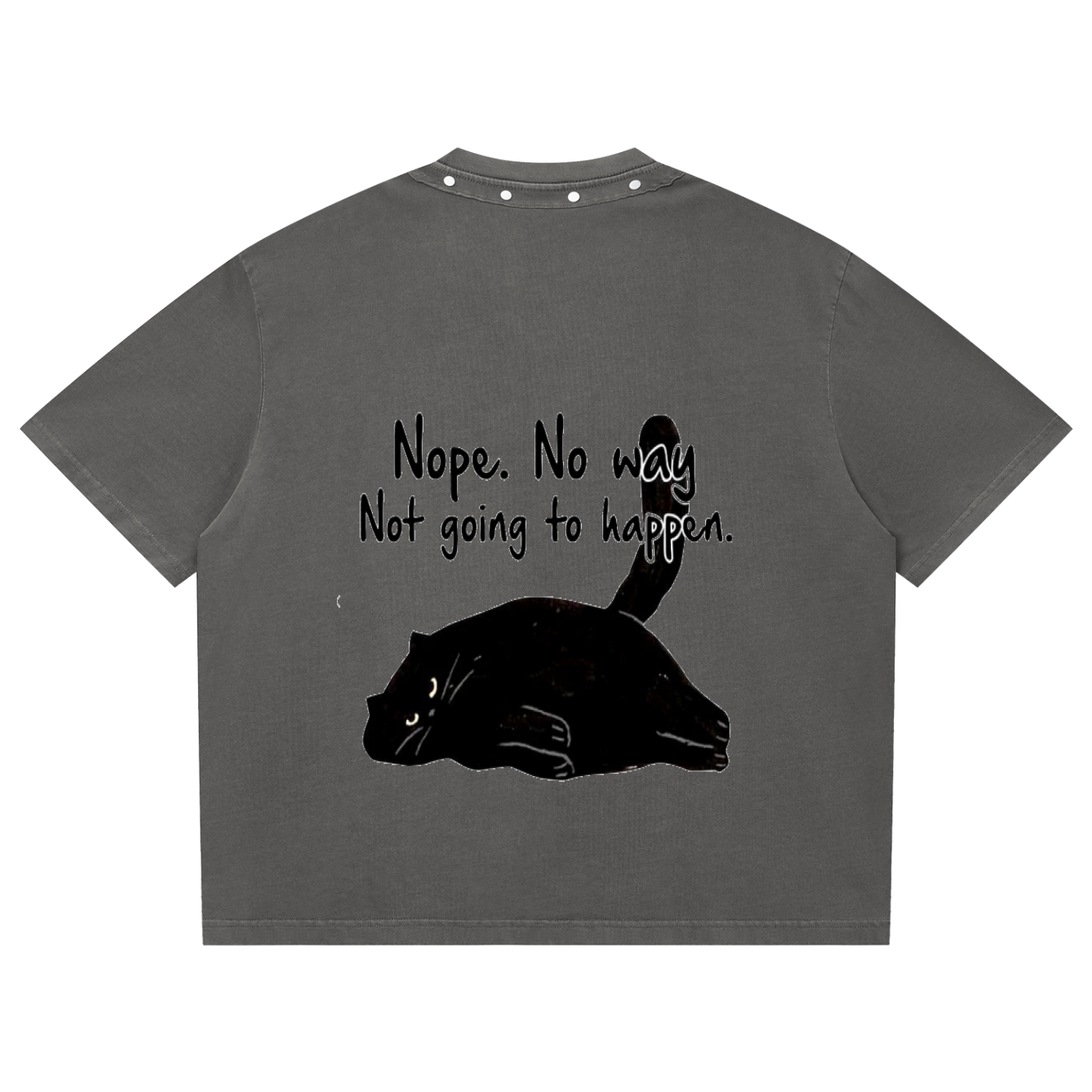 Unisex Washed Boxy Studded T-Shirt