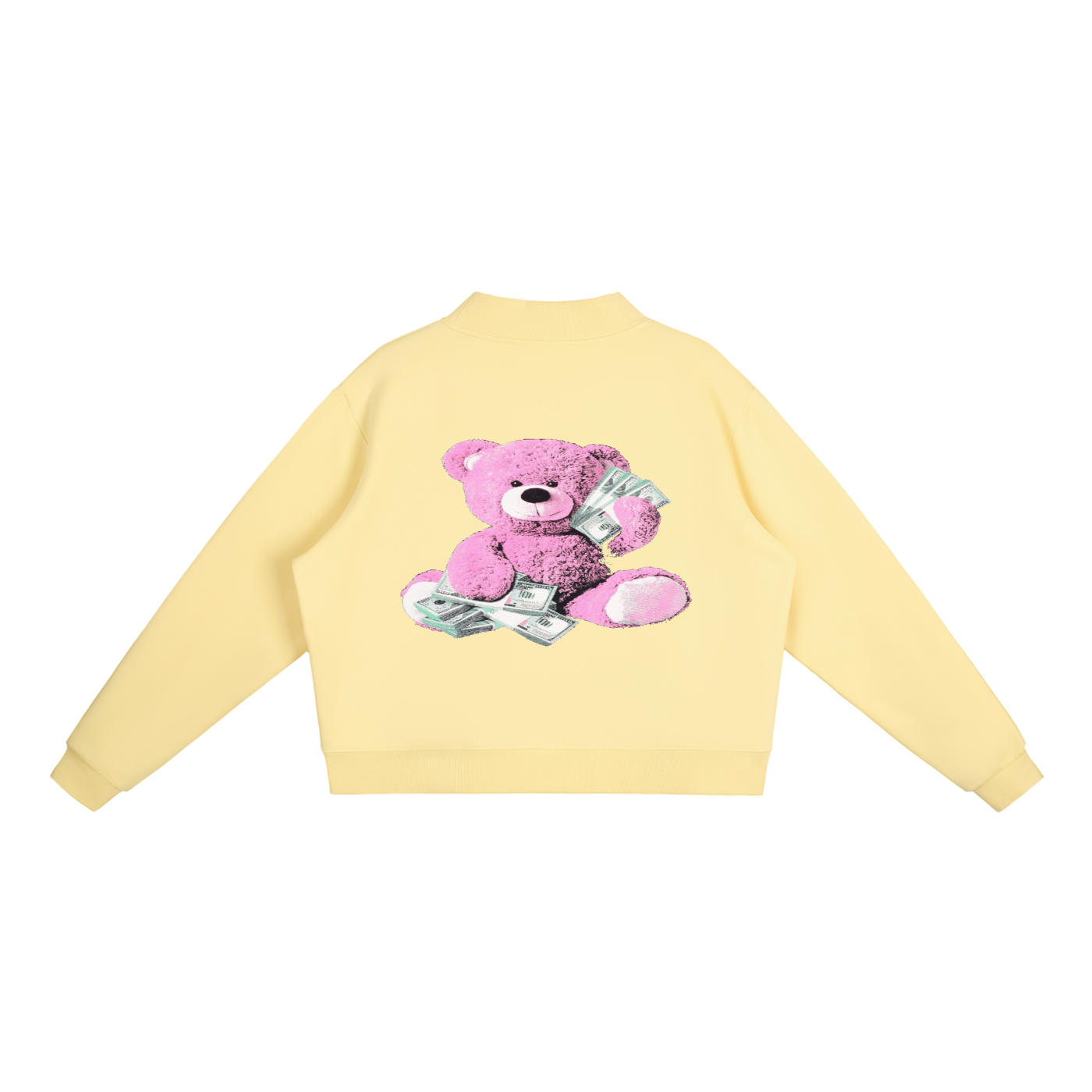 Essential Fleece Mock-Neck Crew Sweatshirt