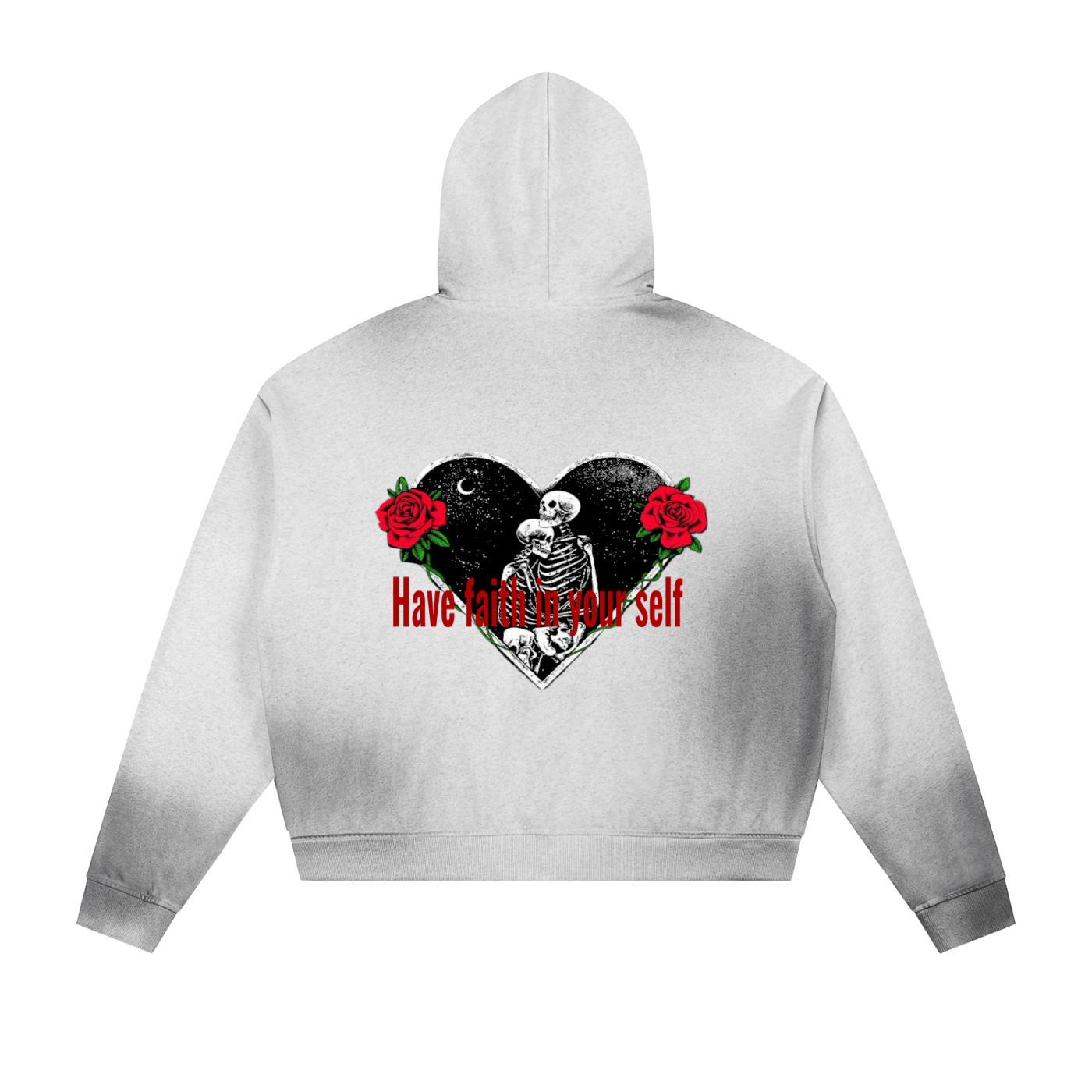 Sun Fade Frayed Raw Edge Fleece Zip Hoodie