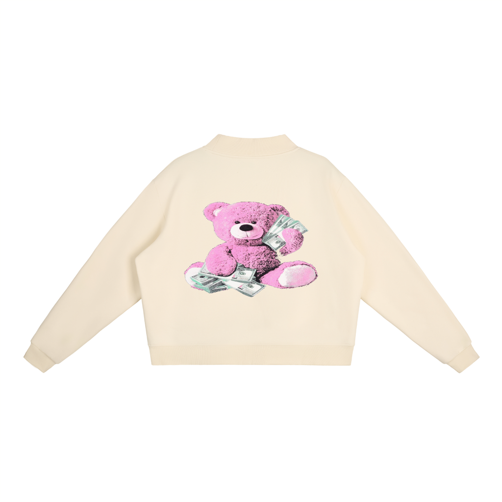 Essential Fleece Mock-Neck Crew Sweatshirt
