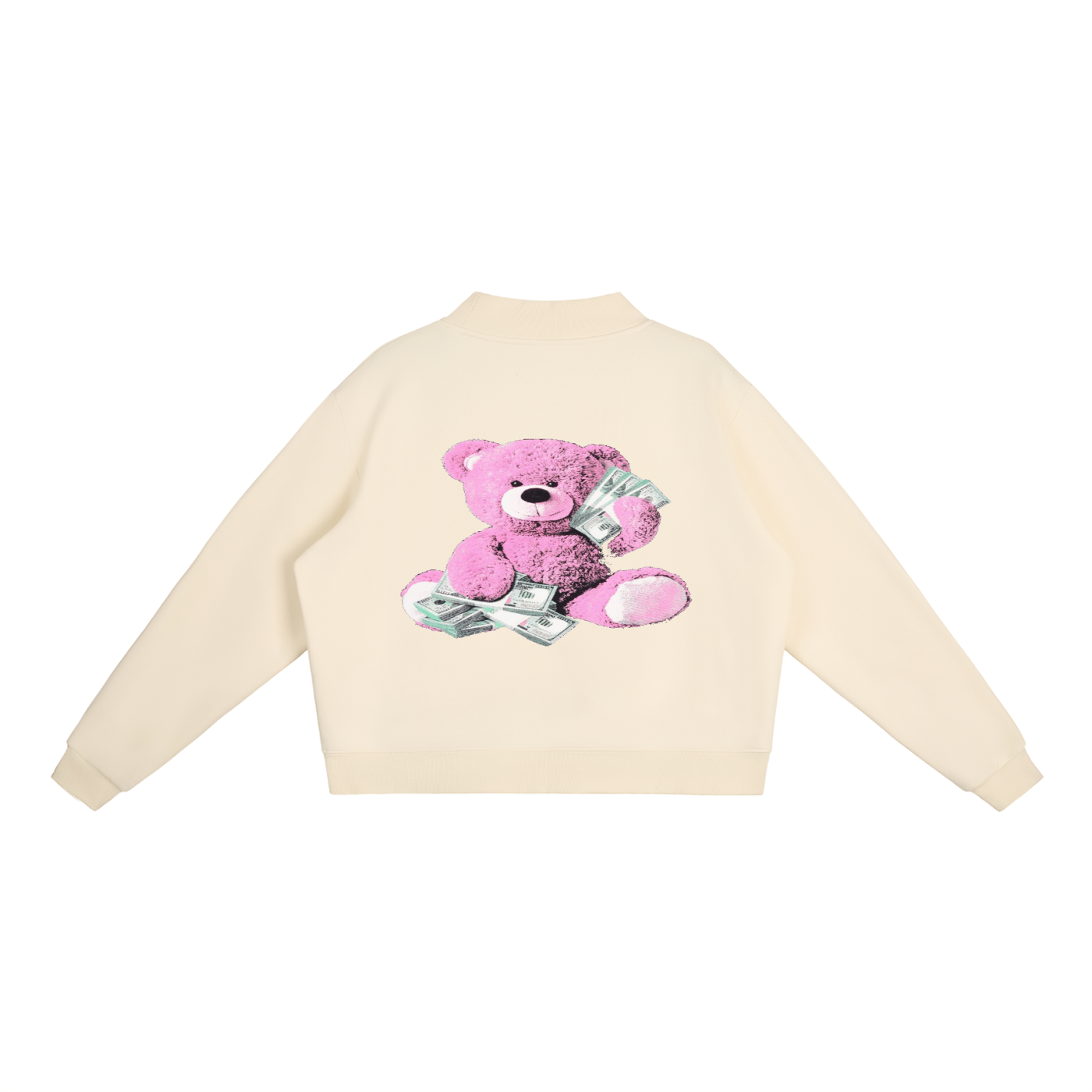 Essential Fleece Mock-Neck Crew Sweatshirt