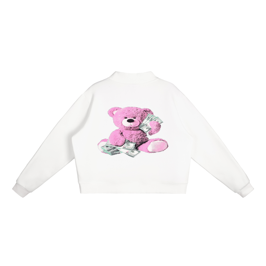 Essential Fleece Mock-Neck Crew Sweatshirt