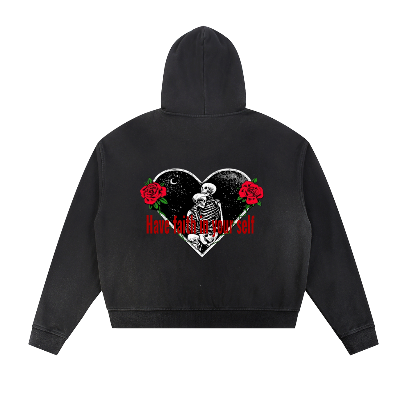 Sun Fade Frayed Raw Edge Fleece Zip Hoodie