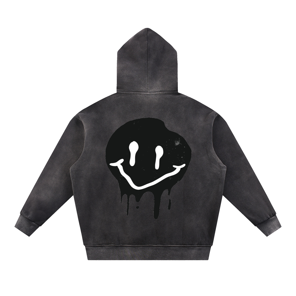 Sun Fade Contrast Tape Fleece Hoodie