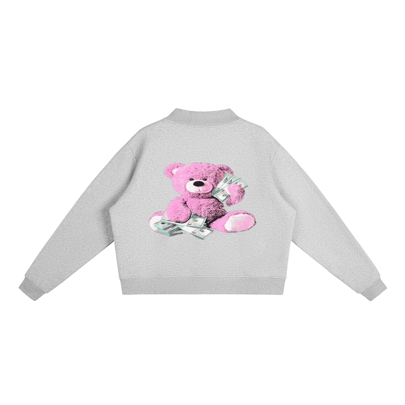 Essential Fleece Mock-Neck Crew Sweatshirt