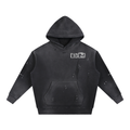 Vintage Washed Frayed Fleece Hoodie