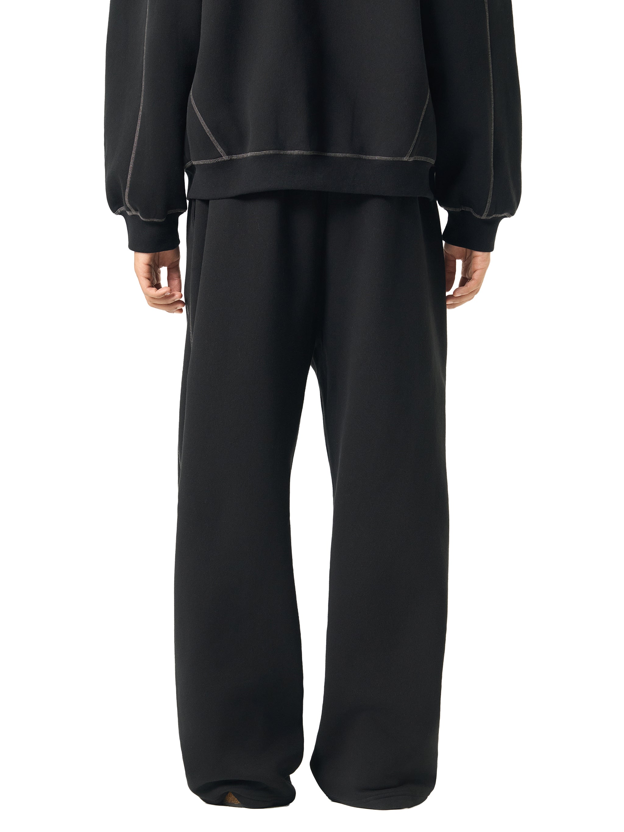 Contrast-Stitched Fleece Sweatpants